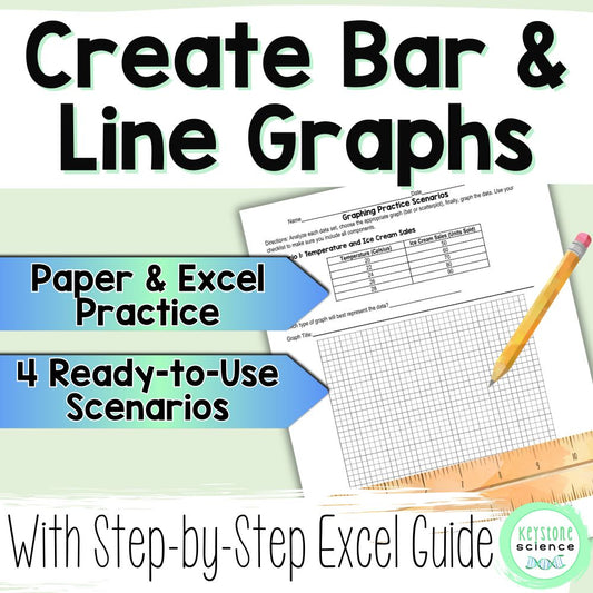 Graphing Checklist and Student Scenario Practice with Paper and Excel