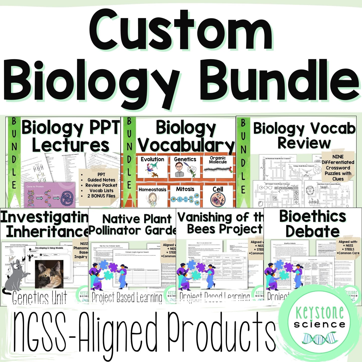 Custom Bundle of NGSS-Aligned Biology Products