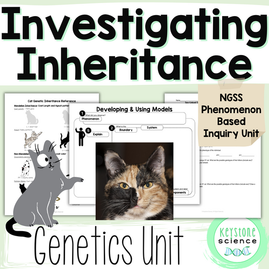 NGSS-Aligned Phenomena-Based Cat Coat Inheritance Genetics Unit Plan