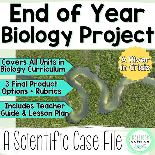 End of Year Biology Final Project Capstone Case Study NGSS STEELS Aligned