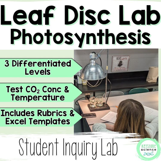 Leaf Disc Photosynthesis Differentiated Biology High School Inquiry Lab Carbon and Energy Cycling