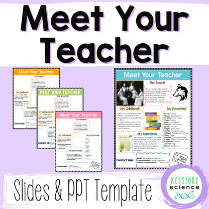Meet the Teacher Back to School EDITABLE Poster