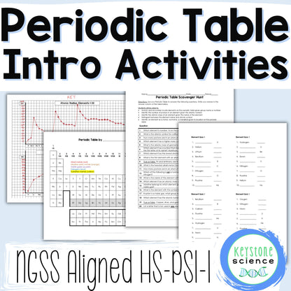 Periodic Table Organization and Trends Activities Inquiry-Based & Differentiated