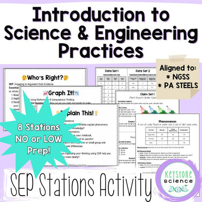 Science & Engineering Practices NGSS Introduction Stations