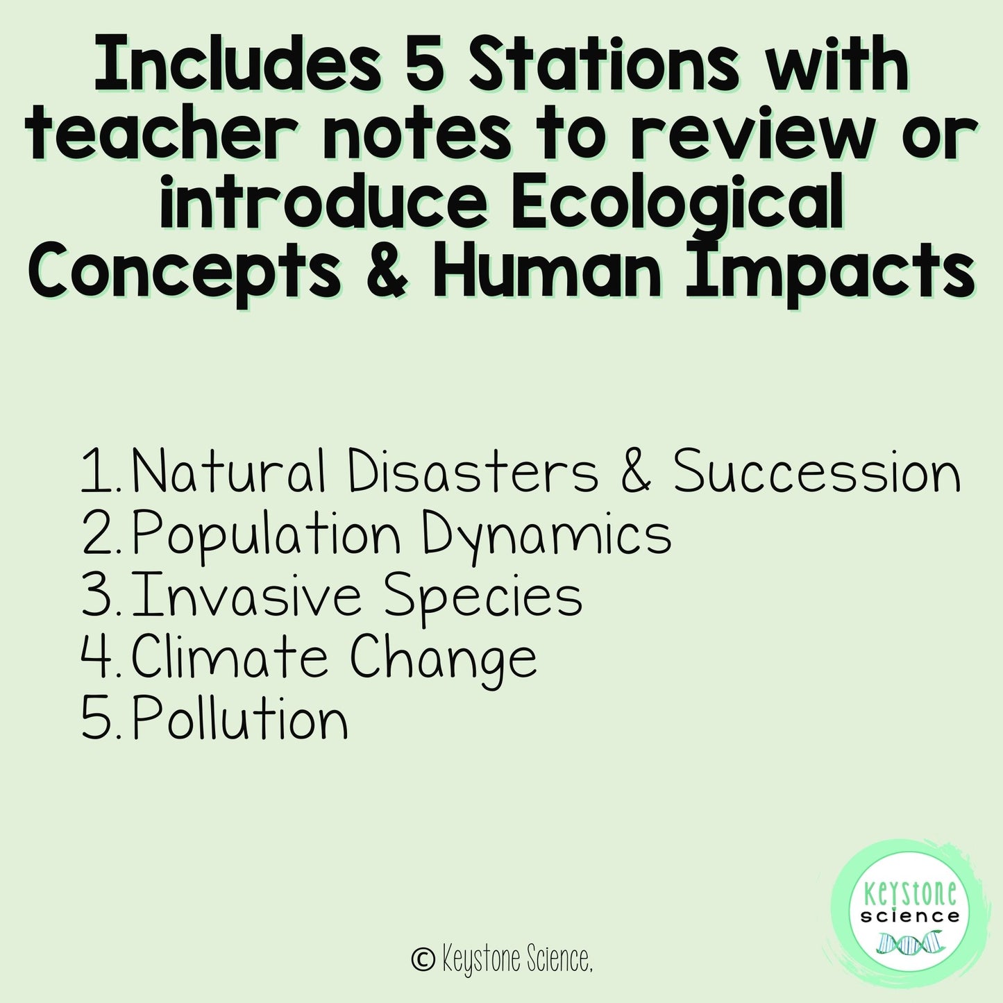 Ecological Disturbances to Ecosystems Succession Stations Biology Review