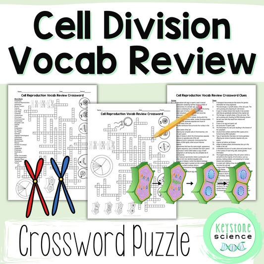 Cell Division and Reproduction Vocab Review Crossword Puzzle