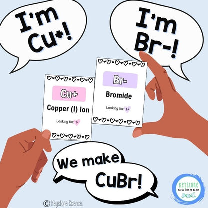 Valentine's Day Ionic Compounds & Bonding Kinesthetic Class Activity Chemistry