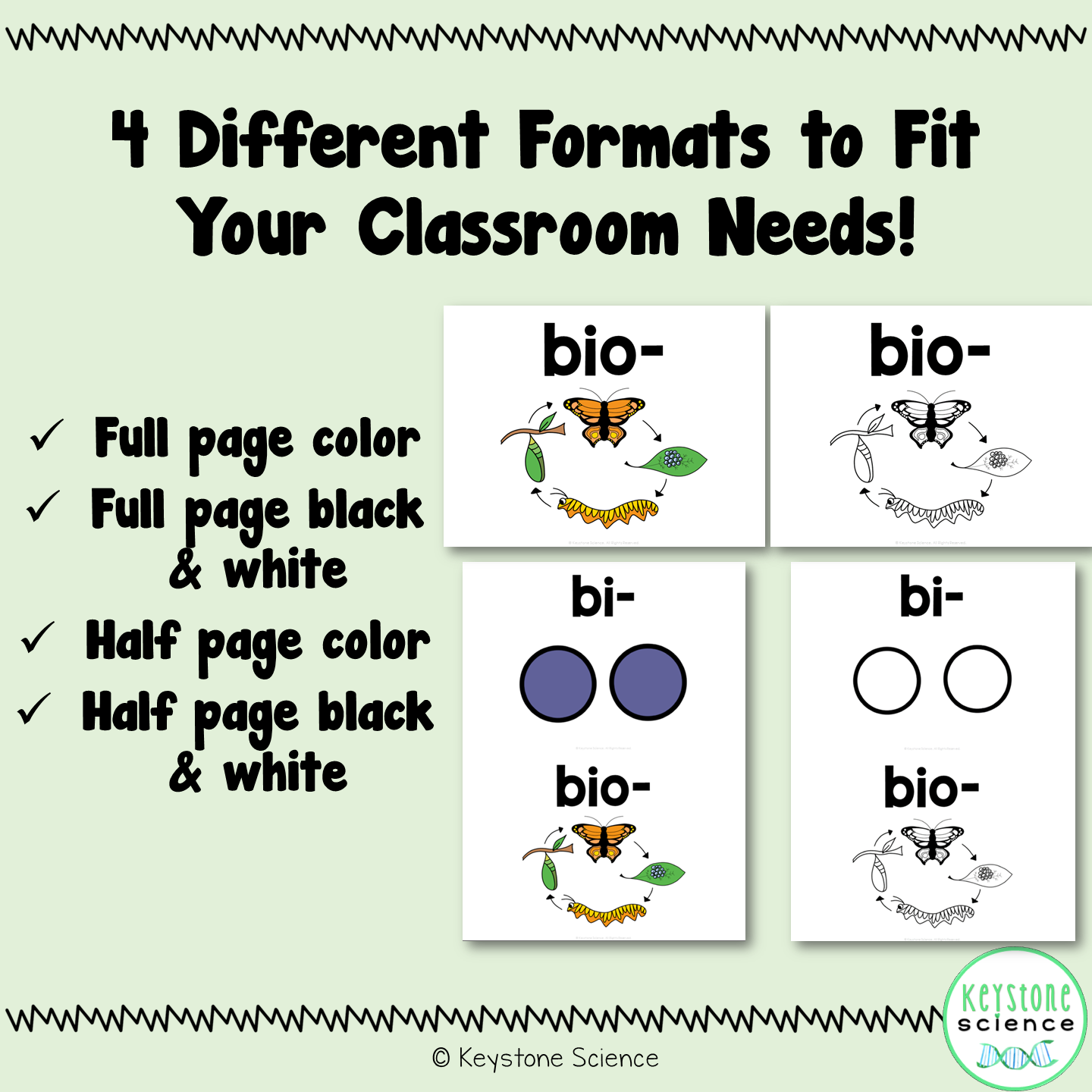 Science Word Wall Prefix, Suffix, and Root Word Vocabulary Terms ESL ELL