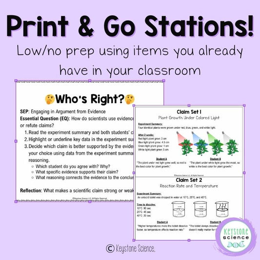 Science & Engineering Practices NGSS Introduction Stations