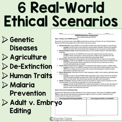 CRISPR-Cas9 Gene Editing Women's History Month Differentiated CER Sub Plan