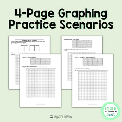 Graphing Checklist and Student Scenario Practice with Paper and Excel