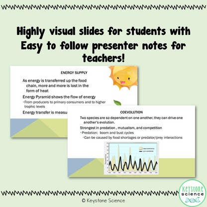 Ecology PowerPoint Guided Notes with KEY Biology Keystone Aligned